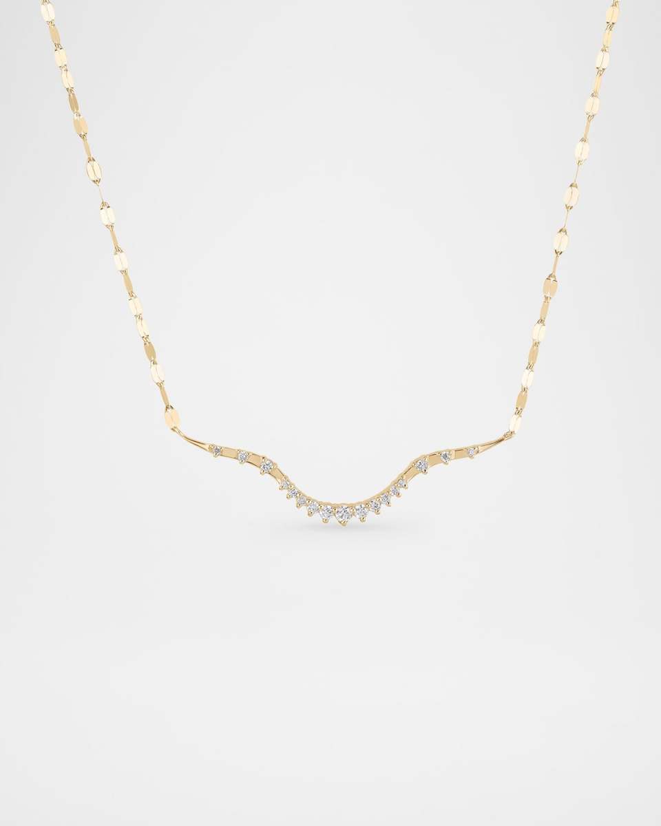 Curved Diamond Solo Constellation Necklace